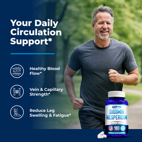 Diosmin Hesperidin 1000mg – 180 Capsules (90-Day Supply)